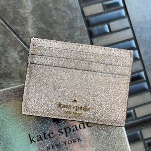 Kate Spade Shimmy Glitter Boxed Small Card Holder